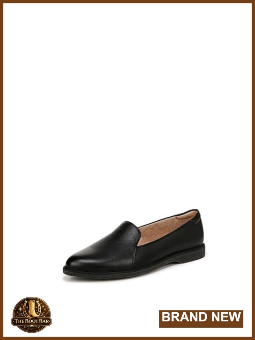 Sleek Slip On Loafers with Padded Collar, PU Upper, Comfort Flats